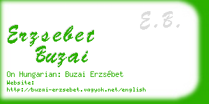 erzsebet buzai business card
