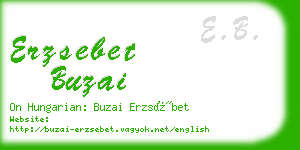 erzsebet buzai business card